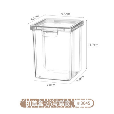 Sustainable Household Simple Large-Capacity Translucent Sticky Note Flip Storage Box Square Card Accessories Stationery Desktop Storage Box With Lid