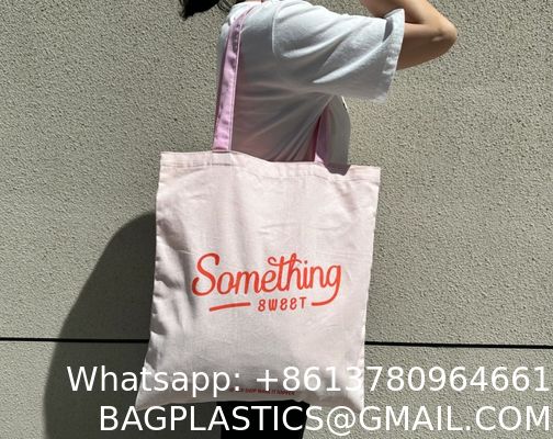 Promotional Personalized Eco-Friendly Cotton Canvas Tote Bags With Rope Handles Custom Printed Sublimation Blanks Fashion Style For Wholesale