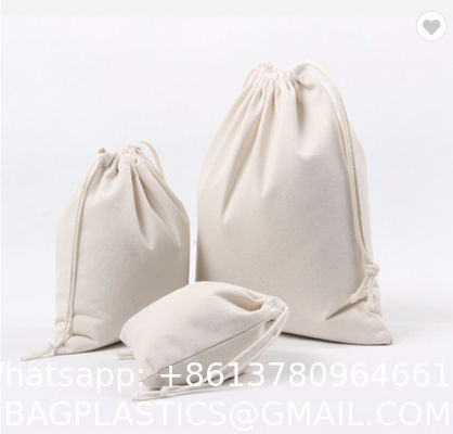 Personalized Colorful Small Muslin Cotton Fabric Bag Drawstring Pouch Wholesale Sublimation Cotton Tote Bags With Custom Printed Logo Shopper Bag Reusable Zipper Canvas Shopping Bags