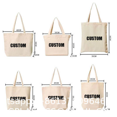 Custom Cotton Canvas Tote Bag Cotton Canvas Bag Reusable Shopping Bags Silk Screen Branded Strap Tote Bag Cotton Canvas Shopping Bag Custom Printed Logo Recycled Cotton Canvas Shopping Tote Daily