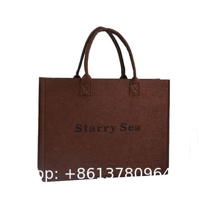 Felt Material Lightweight Shoulder Bags For Ladies Wholesale Half Moon Bag Manufacturer Female Clutch Women'S Shoulder Bags Custom Handbags Ladies Felt Tote Bag With Zipper