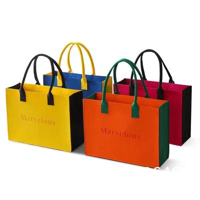 Felt Material Lightweight Shoulder Bags For Ladies Wholesale Half Moon Bag Manufacturer Female Clutch Women'S Shoulder Bags Custom Handbags Ladies Felt Tote Bag With Zipper