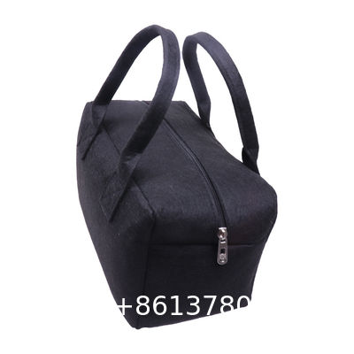 Fashionable Splicing Colors Accept Custom Logo Gift Tote Bag Felt Clothes Shopping Custom Rpet Felt Tote Bag Large Capacity Folding Eco Shopping Bag Gift Reusable Shopping Bags