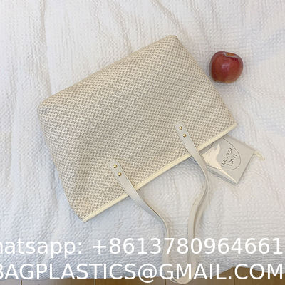 Hand-woven Beach Bag Raffia Crochet Messenger Shoulder Bag Summer Vacation Straw Bag Manufacturers Natural Straw Paper Tote Bag Women Open Fashionable Raffia Crochet Handbags for Beach with Custom