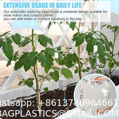 Plant Self Watering Bags With Adjustable Flow Regulators, Compact Automatic Drip Irrigation Kits, Indoor Plant Watering System For Small Potted Plants, Vacation Plant Care Essentials