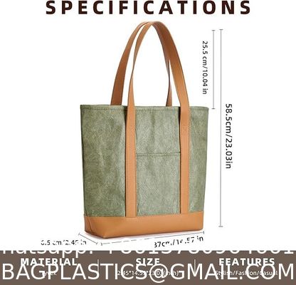 Eco Friendly Custom Waterproof Women Tote Bag Fashion Casual Large Capacity Handbag Lightweight, Spacious Shoulder Bag