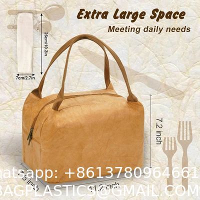 Lunch Bag For Women/Men, Reusable Lunch Bag Lightweight And Water-Resistant Tyvek Material, Easy To Clean Reusable Lunch Bag, Lunch Box For Women, Lunch Tote, Insulated Lunch Bags For Women