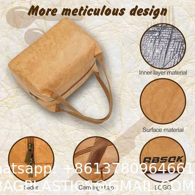 Lunch Bag For Women/Men, Reusable Lunch Bag Lightweight And Water-Resistant Tyvek Material, Easy To Clean Reusable Lunch Bag, Lunch Box For Women, Lunch Tote, Insulated Lunch Bags For Women