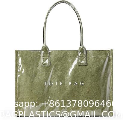 waterproof fashionable Customized Printed Dupont Paper Bag With Zipper Can Be Washed And Torn Not Break The Handbag Shoulder Crossbody Bag