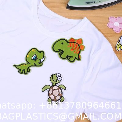 Custom Logo Embroidery Patches Wholesale Heat Press Designer Woven Patches Iron On Woven Hat Patches Embroidered For Clothes