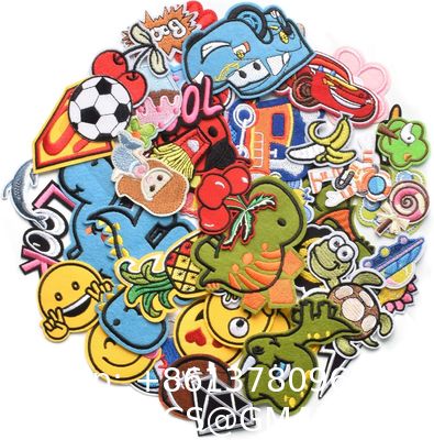 Embroidery Letters Patches Route 66 Sew Iron On Applique Black White Embroidered Patch Badges For DIY Bag Jeans Hat T Shirt