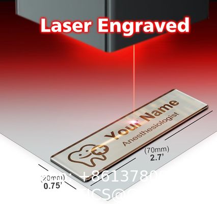 Metal Engraved Name Badge, Custom Name Tag, Personalized Plastic Or Metal ID Name Plate, Solid Brass Name Tag With Magnetic, Pin Or Clutch Back, Military, Police, Fire Department Name Badge ID Pin