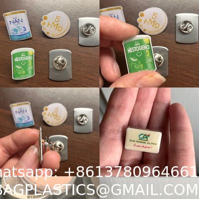 Customized School Badges Magnetic Stainless Steel UV Printed Cartoon Copper Aluminum Baked Varnish Plastic Metal Crafts Metal Pin Corporate School Feats Honor Emblem Badge Zinc Alloy Metal Badge