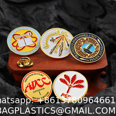 Customized School Badges Magnetic Stainless Steel UV Printed Cartoon Copper Aluminum Baked Varnish Plastic Metal Crafts Metal Pin Corporate School Feats Honor Emblem Badge Zinc Alloy Metal Badge