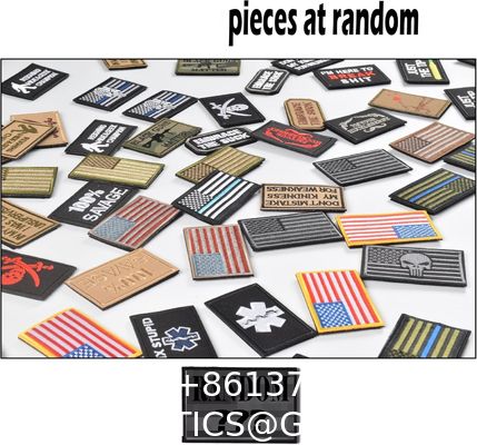 Garment Accessories, Tactical Morale Patch Bundle, Full Embroidery Loop And Hook Patches Set For Caps, Bags, Backpacks, Vest, ornaments Uniforms,Tactical Gears