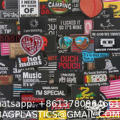 Garment Accessories, Tactical Morale Patch Bundle, Full Embroidery Loop And Hook Patches Set For Caps, Bags, Backpacks, Vest, Military Uniforms,Tactical Gears
