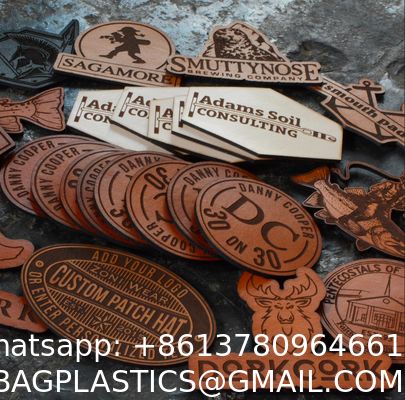 Best Supplier China Manufacturer Hot Sale Debossed Leather Logo Name Label Iron On Sew On Custom Leather Patch For Caps Hats Jeans