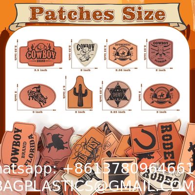 Leatherette Hat Patches With Adhesive, Blank Rectangle Faux Leather Patches For Custom Hats Clothes Bags DIY Crafts Fabric Repair Sew Laser Supplies