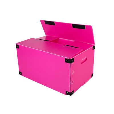 Corrugated Plastic Carton Box Twin Wall Pp Box Shipping Box Heavy-Duty Collapsible Storage Containers 3mm Thick PP Plastic Moving Boxes Space-Saving Design Cutting Processing