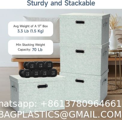 Closet Storage Fabric Storage Bins for Shelves Stackable Clothes Storage Bins With Lids,Closet Organizers Fabric Printing Box For Home Office,Blanket Clothes Organizers, Under Bed Storage Containers