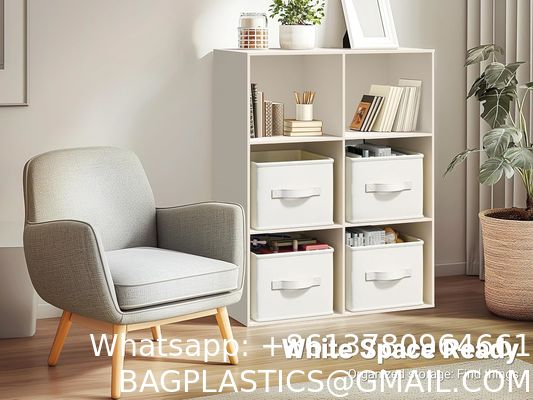 Closet Storage Fabric Storage Bins for Shelves Stackable Clothes Storage Bins With Lids,Closet Organizers Fabric Printing Box For Home Office,Blanket Clothes Organizers, Under Bed Storage Containers