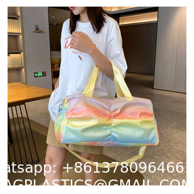 Sports Duffel Travel Bag, Gym Bag With Shoes Compartment,Sports Duffle Bag For Girls,Waterproof Travel Gym Tote Bags For Women,Purple