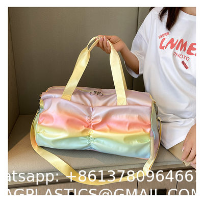 Sports Duffel Travel Bag, Gym Bag With Shoes Compartment,Sports Duffle Bag For Girls,Waterproof Travel Gym Tote Bags For Women,Purple