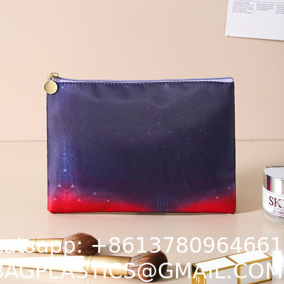 Storage Bag Toiletry Pocket Zippered Pouch Waterproof Cosmetic Bags For Women Holographic Luminous Tote Folding Bags Bucket Long Shoulder Handbags