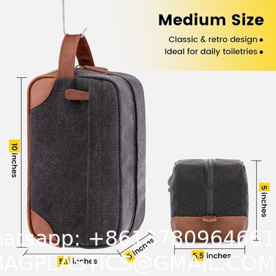 Travel Toiletry Bag For Women And Men, Water-Resistant Shaving Bag For Toiletries Accessories, Foldable Storage Bags With Divider And Handle For Cosmetics Toiletries Brushes Tools