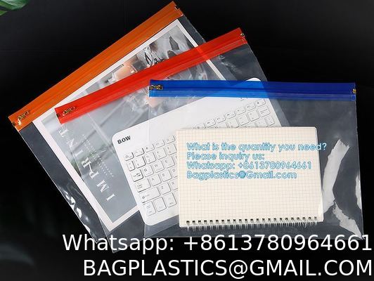 Metal zipper bag, Metal slider bag, Logo Printed Biodegradable Matte Frosted Zip Lock Recycled Custom Garment Zipper Bags For Clothing Packaging