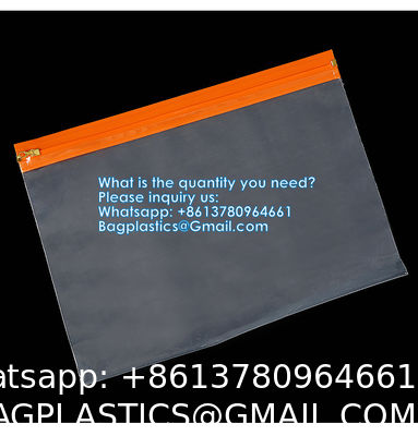 Metal zipper bag, Metal slider bag, Logo Printed Biodegradable Matte Frosted Zip Lock Recycled Custom Garment Zipper Bags For Clothing Packaging