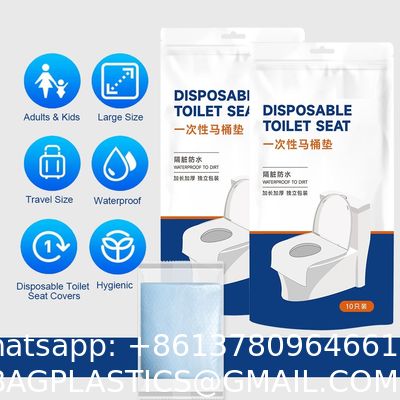 Toilet Seat Covers Disposable 16x24 Inch XL Portable Toilet Liners Travel Seat Cover For Outdoors,Hotel, Hospital, Travel, Public Toilet Seat Cover
