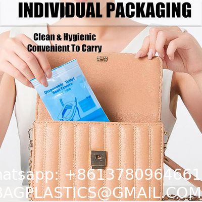 Toilet Seat Covers Disposable 16x24 Inch XL Portable Toilet Liners Travel Seat Cover For Outdoors,Hotel, Hospital, Travel, Public Toilet Seat Cover