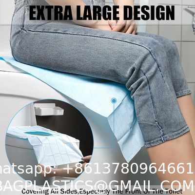 Toilet Seat Covers Disposable 16x24 Inch XL Portable Toilet Liners Travel Seat Cover For Outdoors,Hotel, Hospital, Travel, Public Toilet Seat Cover