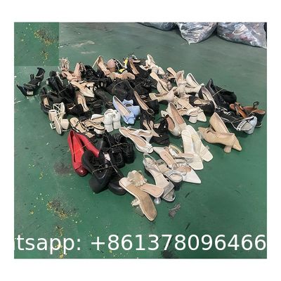Grade AAA High Quality Old Stock Clearance Wholesale Bales Prices Woman Shoes Stock Lot Japan Korea Second Hand Shoes In China Surplus Stock Clearance Used Name Brand Luxury Ladies Used Shoes