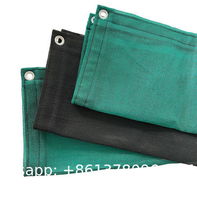 Wholesale HDPE Mono Green Agriculture Shade Tarps UV Treated Windbreaker Dump Truck Mesh For Outdoor Use Plain Style Mesh Tarp with Grommets, Resistant Garden Sun Shade Netting with Taped Edge