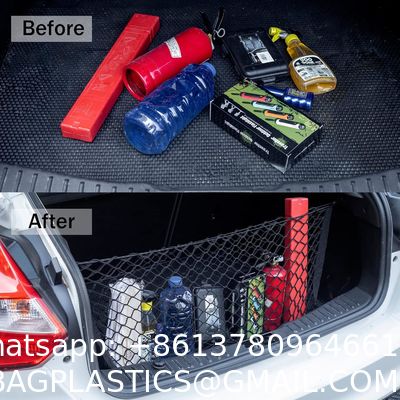 Cargo Net Stretchable, Car Exterior Accessories, Adjustable Elastic Trunk Storage Net With Hook For SUVs, Cars And Trucks Cargo Nets Durable Truck Trailer Netting UV Treatment Custom Cutting