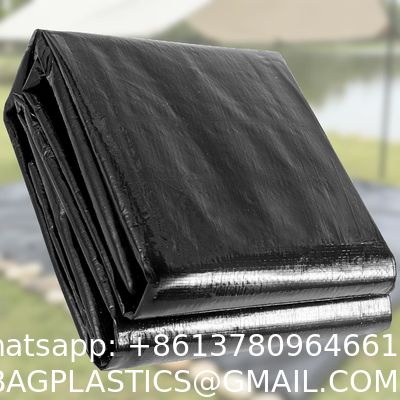 Manufacturer PE Tarpaulin Cover Waterproof Outdoor Plastic Fish Pond Fabric Hay Cover Plain PE Tarpaulin For Car Use Heavy Duty Tarp 8x10FT,5 Mil-Multipurpose Waterproof Poly Tarpaulin with Reinforced