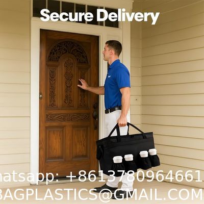 Reusable Hot Food Delivery Grocery Bag Insulated Food Thermal Pizza Shopping Bag Insulated Cooler Tote Bag Insulated Square Cooler with Logo Fresh Pizza Food Delivery Handle Wholesale Wine Cooler Bag