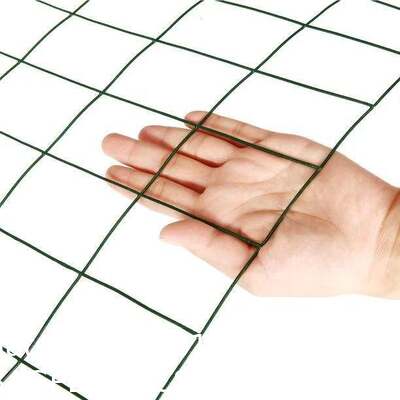 Chicken Wire Fencing, 19Gauge, Vinyl PVC Coated Mesh, Welded Wire Mesh, Perfect For Gopher Wire, Rodent Mesh, Tree Guard, Chicken Coop