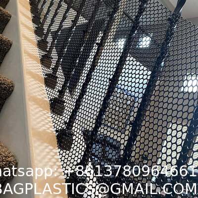 Chicken Wire Fencing Mesh Plastic With Zip Ties, 1.3×10FT Garden Netting For Moss Poles, Plastic Chicken Wire For Poultry Rabbit Fencing,Crafts,DIY - Black