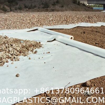 Non-Woven Geotextile Fabric 100% Polyester Pet Non Woven Fabric Geotextiles Wholesale Price White / Grey / Green Continuous Filament Non Woven Geotextile
