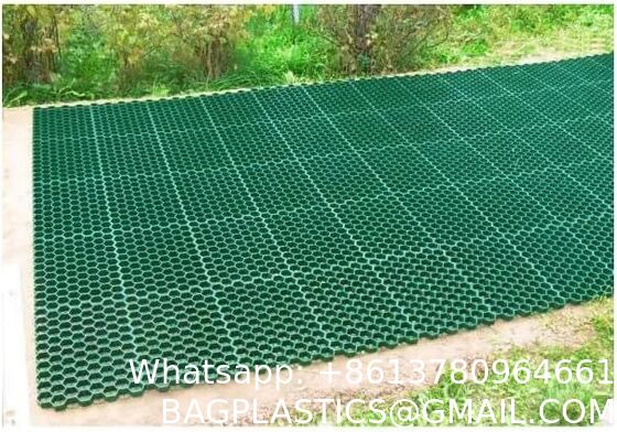 Permeable Grass Pavers Grid Flat-Interlocked,HDPE Plastic Shed Base For Landscaping And Soil Reinforcement In Parking Lots,RV And Boat Storage Pads,Driveways (8 Pieces/22 Sq.Ft.) (Green)