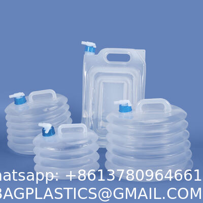 Collapsible Water Container With Spigot 2.6 Gallon, Foldable Camping Water Storage Jug Portable Water Tank Canteen For Outdoor Hiking, Fishing, Emergency