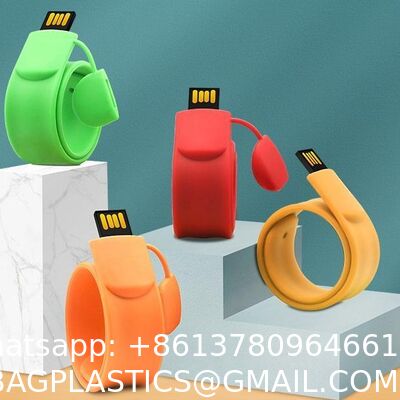 Promotional Products Portable Colorful Silicone Wristband USB Flash Drive 2gb 4gb 8gb 16gb Slap USB 32gb 64gb 128gb Memory Stick Bracelet Flash Drive