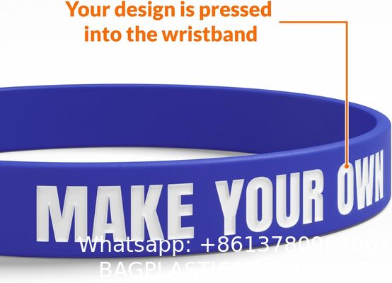 Custom Rubber Bracelets Bulk Personalized Silicone Wirstbands With Picture Text, Clipart, Logo, Message, Customzied Silicone Wristbands Bulk For Fundraisers, Awareness