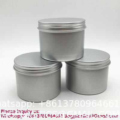 Ounce Round Empty Metal Tins With Hollow Lids Refillable Spice Containers For Aromatherapy Air Freshener Candles Travel Storage Customizable Logo Printed Tin Box for Soap/Cream Aluminum Makeup