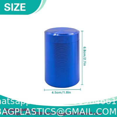 Aluminum Storage Jar, Colors Portable Airtight Container Bottle, Multipurpose Storage Container For Spices, Coffee & Teas Aluminum Cans Mini Tin Box With Window