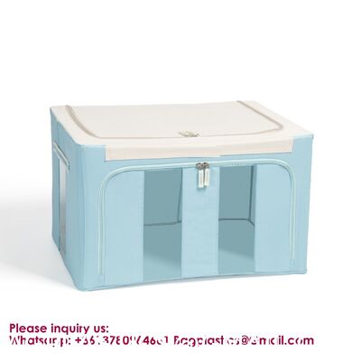 Square Large Space-Saving Linen Cube Foldable Fabric Clothing Storage Drawers Large Capacity Foldable Storage Organizer Fabric Home Storage Box For Clothes Quilt Blanket Wardrobe Clothing Organizer