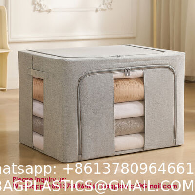 Heavy Duty Blanket Storage Bags Clothes Storage Foldable Closet Organizers Containers With Reinforced Handle For Clothing, Blanket, Comforters, Bed Sheets, Pillows And Toys